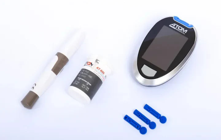 Atom Blood Glucose Sugar Test Meter Kit