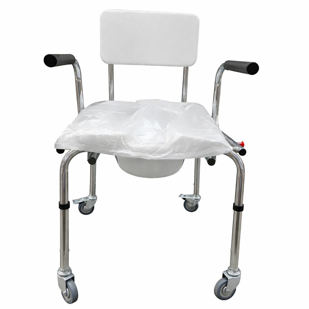 Commode chair Heavy Duty With Wheels
