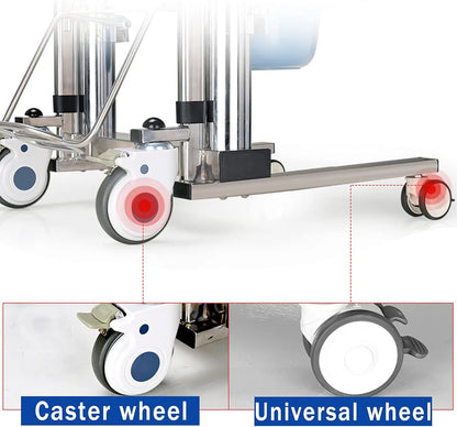 Stain Less Steel Hydraulic Patient Transfer Chair Lift  (Multifunctional Wheelchair)