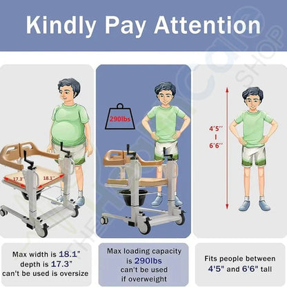 Patient Lift & Transfer Wheelchair