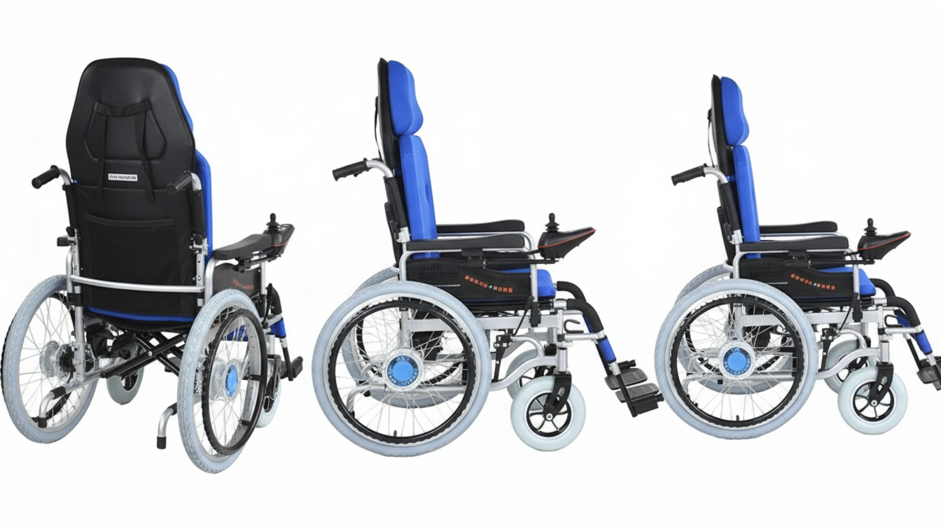 MX-Electric Wheelchair Reclining Back with Big Rear Wheels