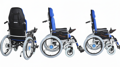 MX-Electric Wheelchair Reclining Back with Big Rear Wheels