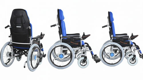 MX-Electric Wheelchair Reclining Back with Big Rear Wheels